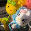 “Hello Kitty” - плетена с дръжка